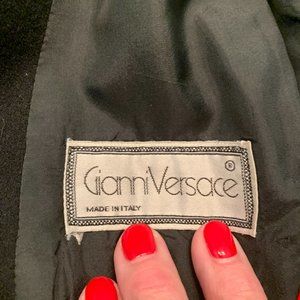 Awesome classic Versace Black Wool Vest